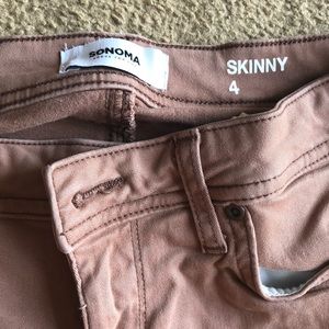 Sonoma Dusty Rose Pants, Skinny Fit